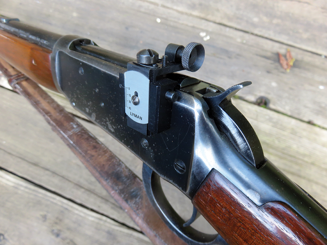 After mounting the Lyman 66 receiver sight more shooting was done.